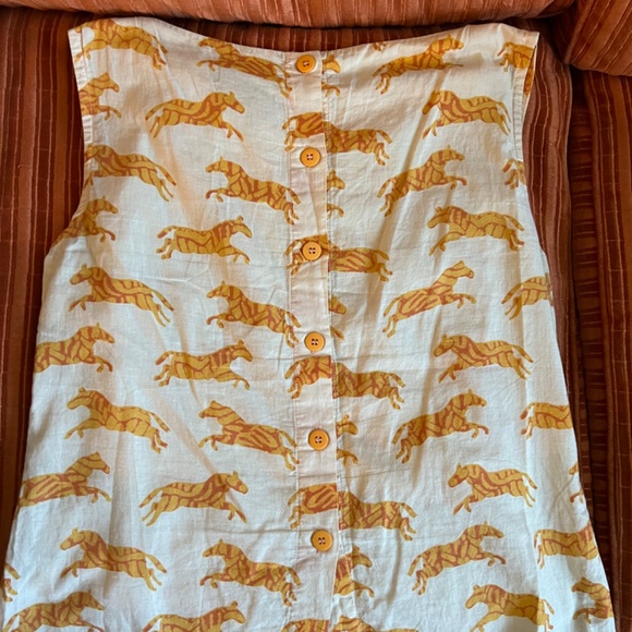 Family Affairs zebra print sleeveless blouse tank top medium orange creamsicle - Picture 7 of 8